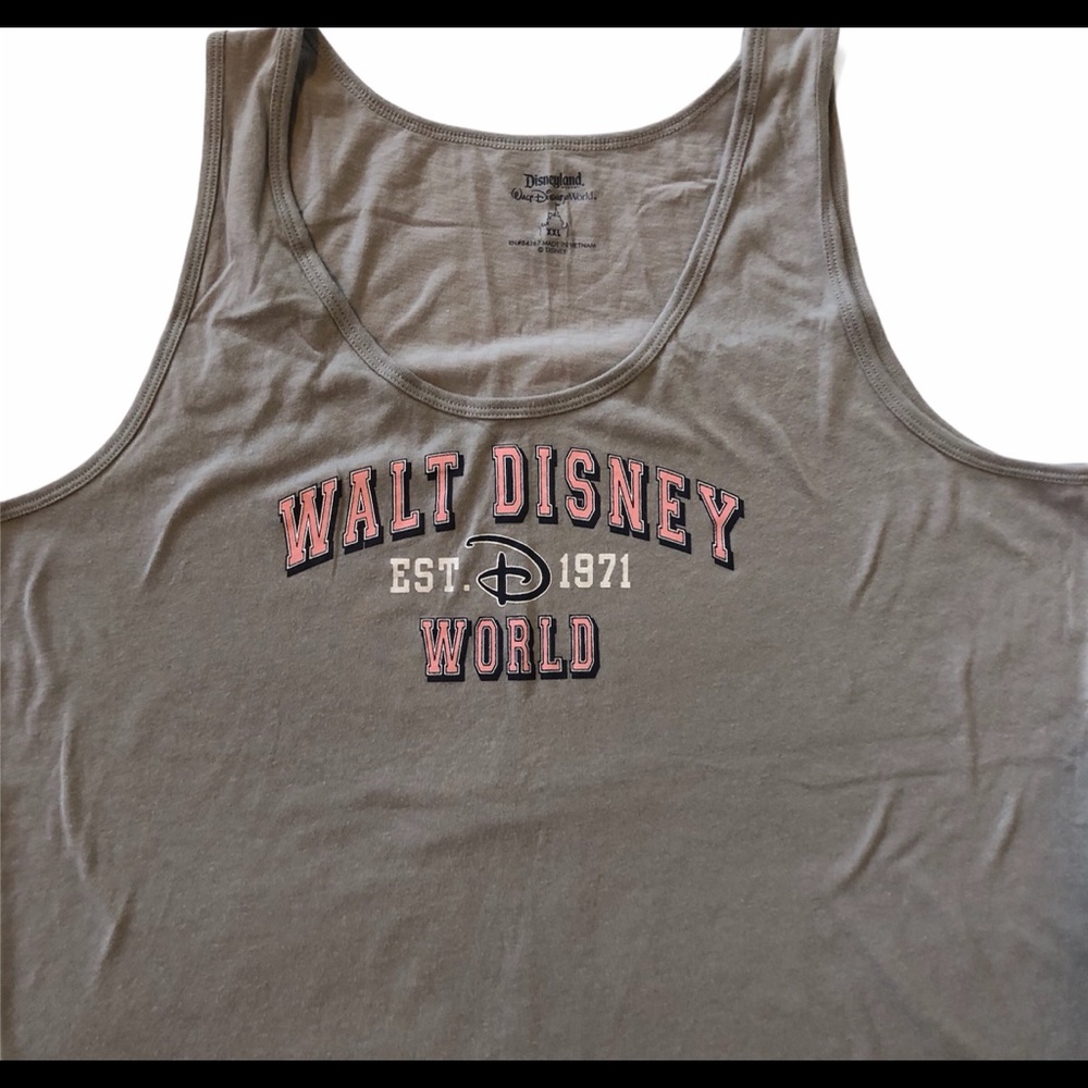 Walt Disney World Parks Plus XXL Gray Tank top